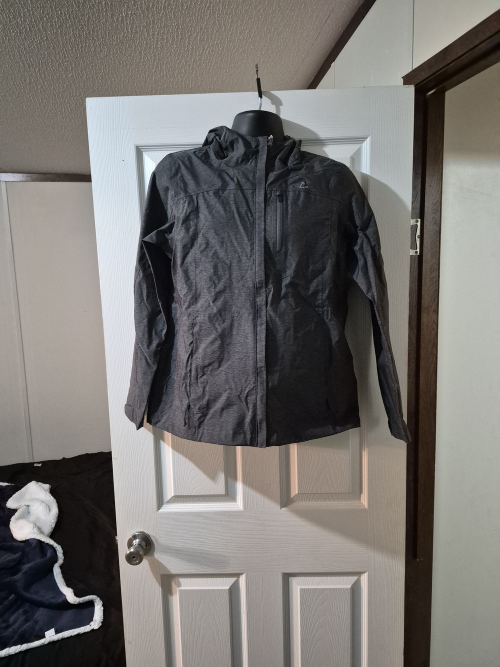 Paradox Men's Gray Hooded Raincoat